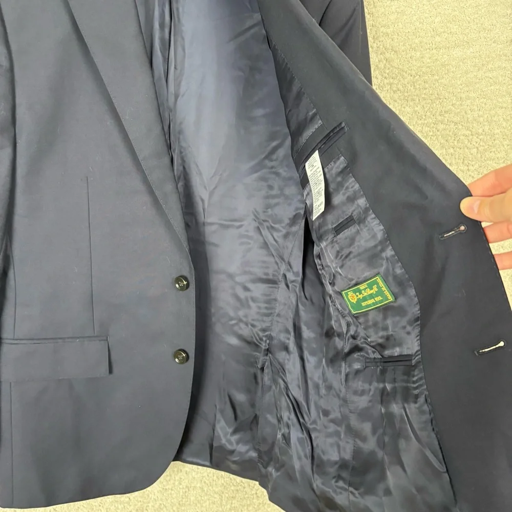 J. Crew Blazer Mens 40S Blue Ludlow Loro Piana Superfine Wool Sport‎ Coat Italy
